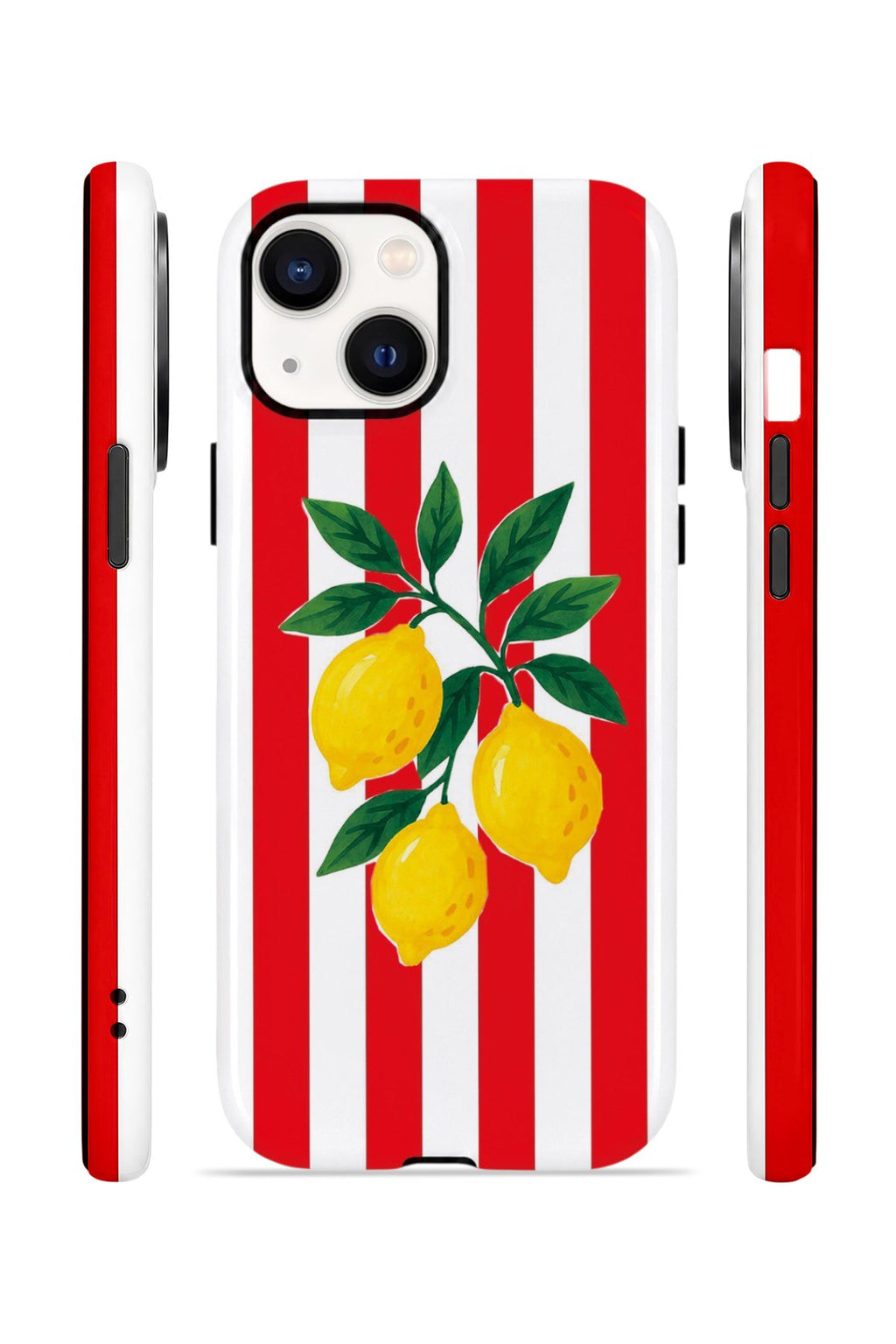 iPhone 14 Plus Vorian Çift Katmanlı Kılıf Lemon Parade Red