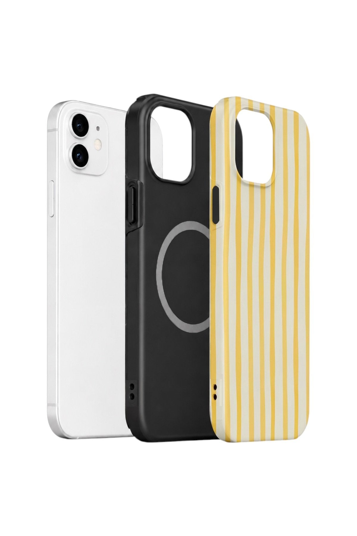 iPhone 12 Vorian Çift Katmanlı MagSafe Kılıf Buttercream Riviera