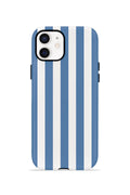 iPhone 11 Vorian Çift Katmanlı Kılıf Blue Marina Stripe