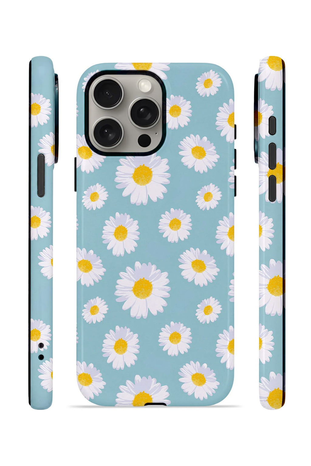 iPhone 15 Pro Max Vorian Çift Katmanlı Kılıf Daisy Sky