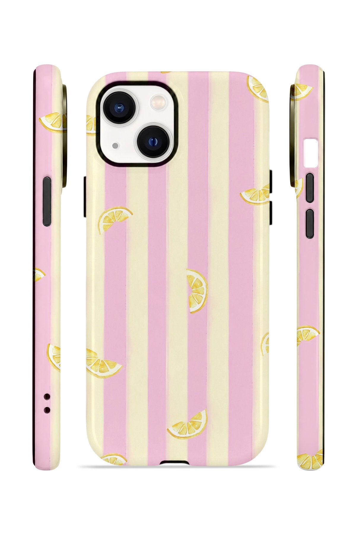 iPhone 14 Vorian Çift Katmanlı Kılıf Pink Lemon Parade
