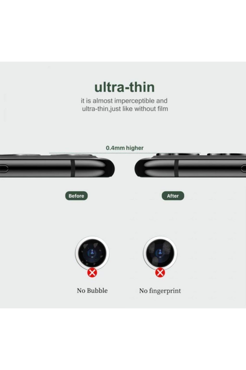 iPhone 14 Plus 6.7'' Metal Kamera Koruyucu Lens Gümüş