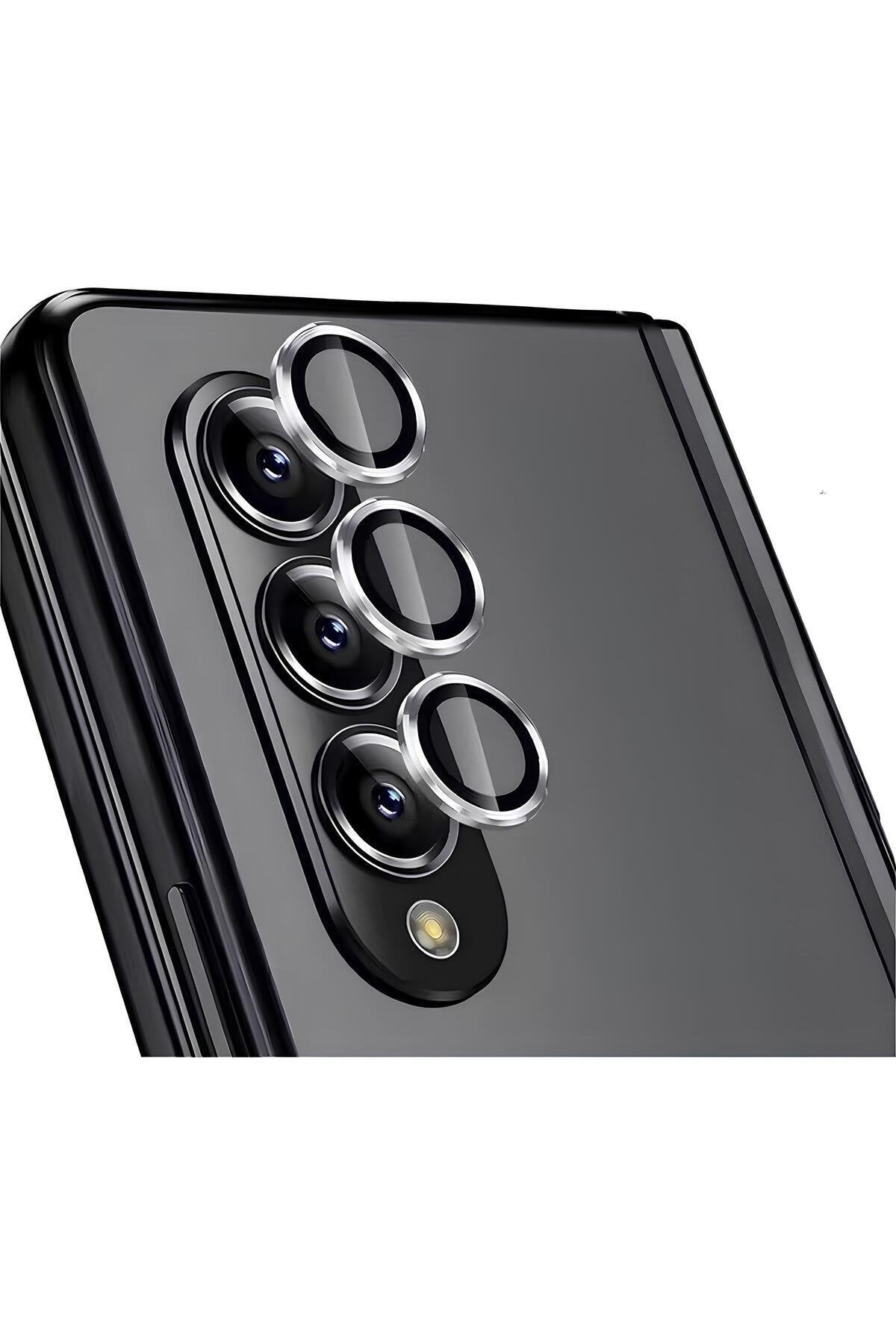 Samsung Galaxy Z Fold 6 Metal Kamera Koruyucu Lens Gümüş
