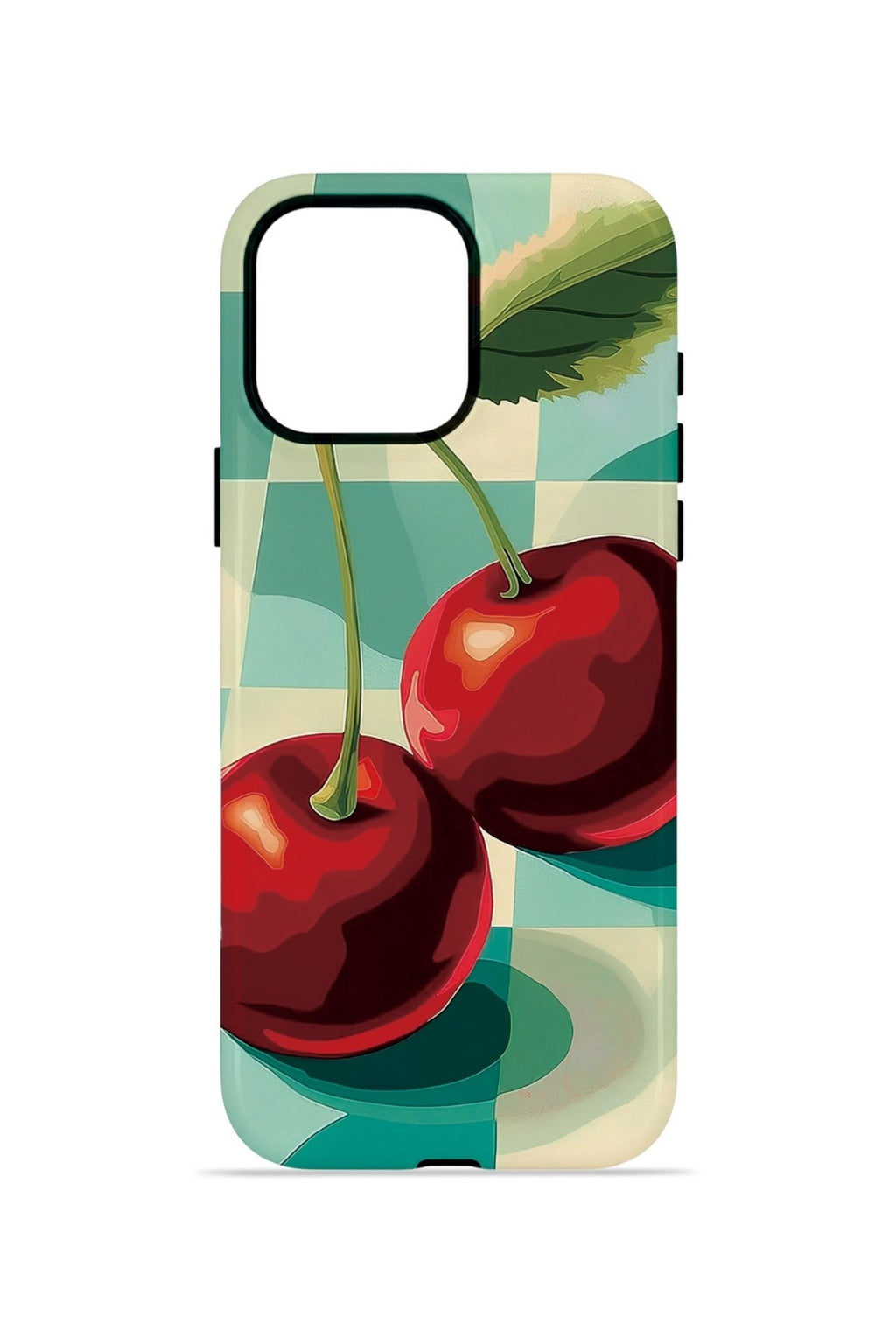 iPhone 15 Pro Max Vorian Çift Katmanlı MagSafe Kılıf Retro Cherry Pop
