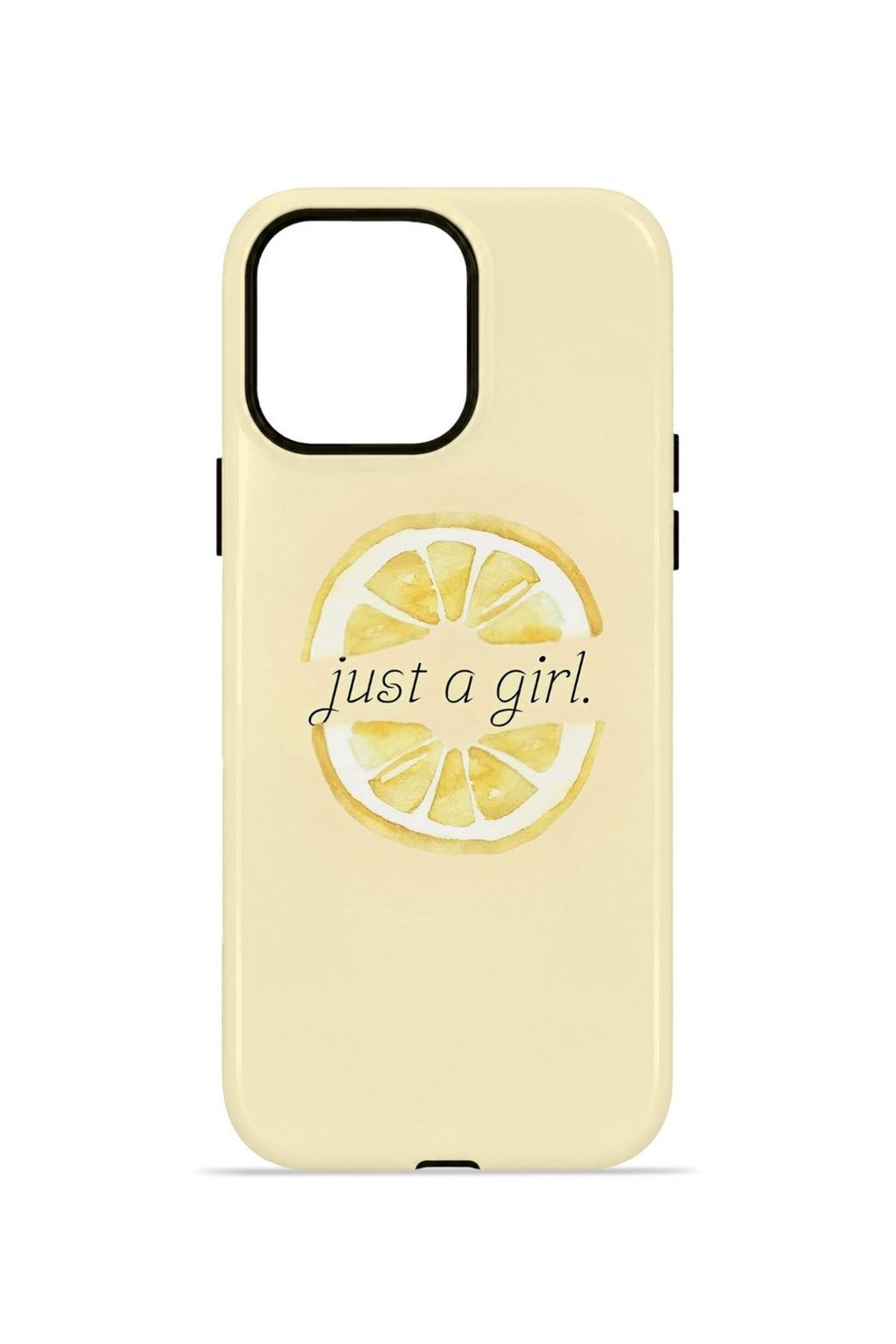 iPhone 14 Pro Max Vorian Çift Katmanlı MagSafe Kılıf Just A Girl Lemon