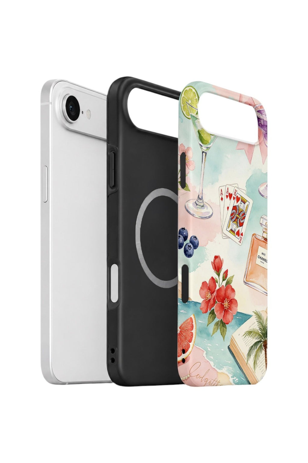 iPhone 17 Air Vorian Çift Katmanlı MagSafe Kılıf Mediterranean Holiday Collage