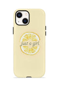 iPhone 15 Plus Vorian Çift Katmanlı Kılıf Just A Girl Lemon