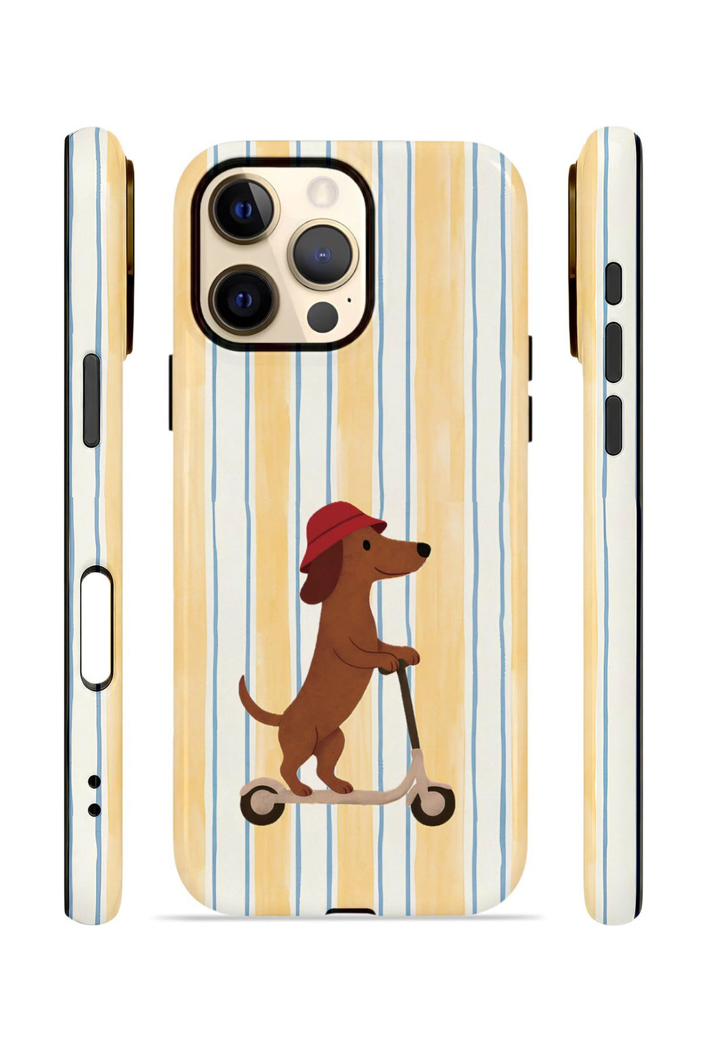 iPhone 12 Pro Max Vorian Çift Katmanlı Kılıf Dachshund Riviera