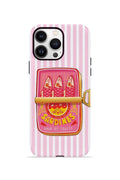 iPhone 14 Pro Vorian Çift Katmanlı Kılıf Sardine Club Pink