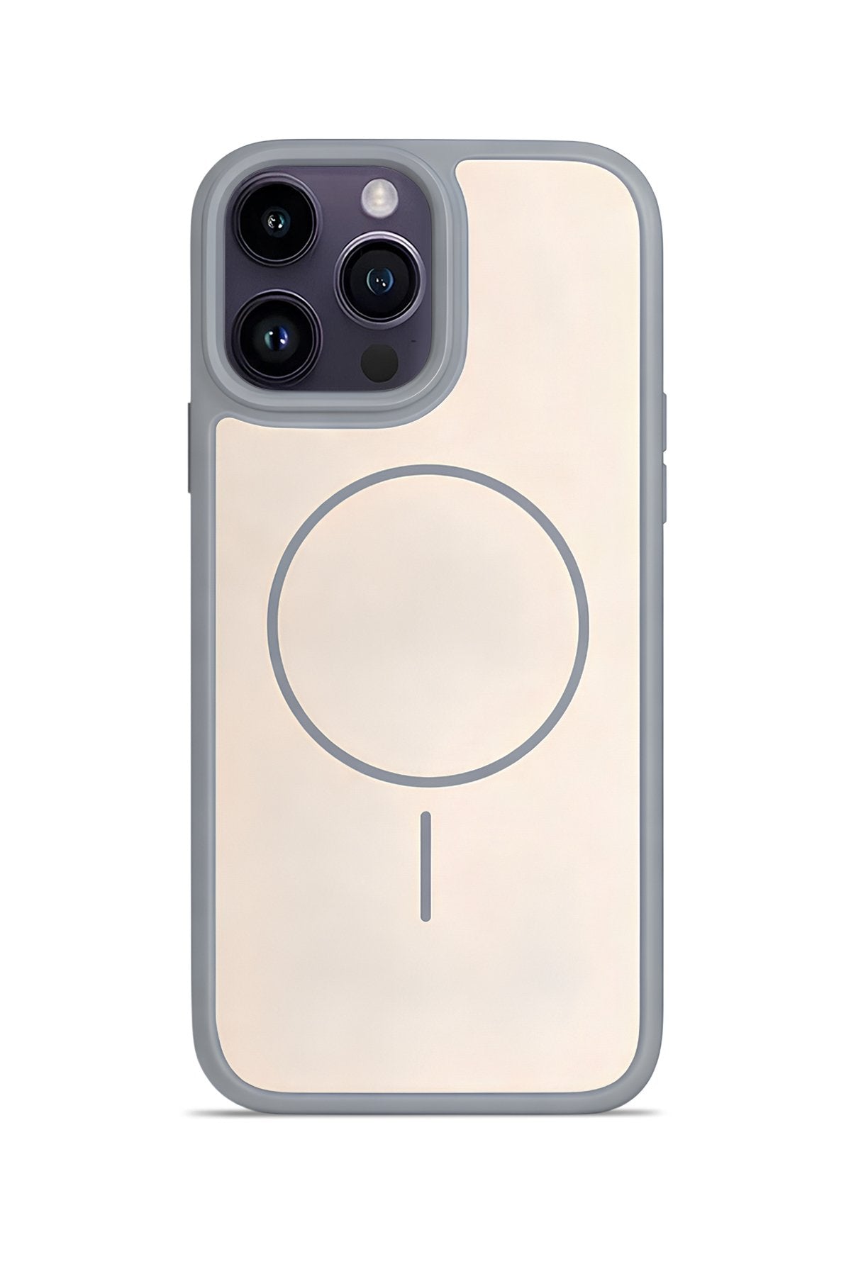 iPhone 16 Pro Max 6.9" Premium Soft Magsafe Silikon Kılıf Gri