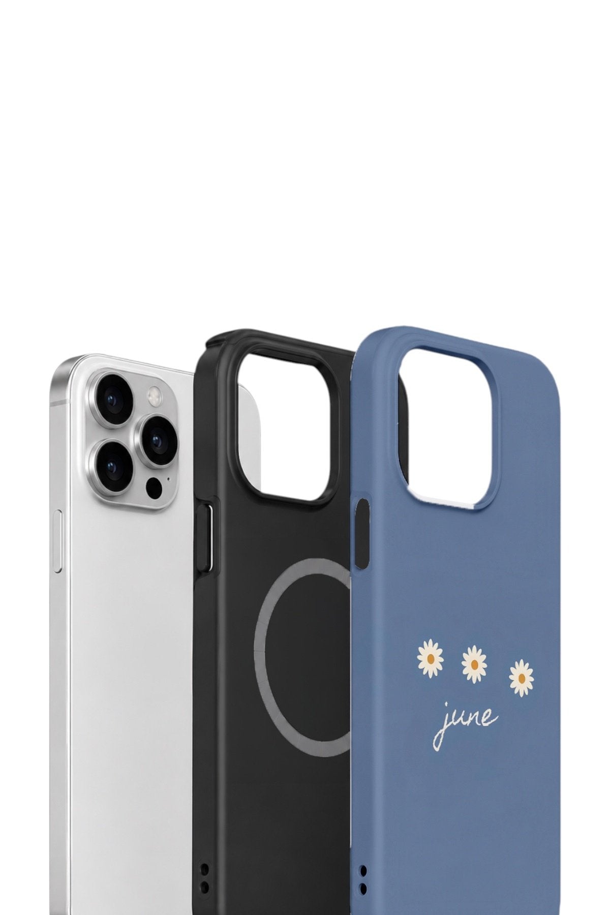 iPhone 13 Pro Vorian Çift Katmanlı MagSafe Kılıf June Daisy Blue
