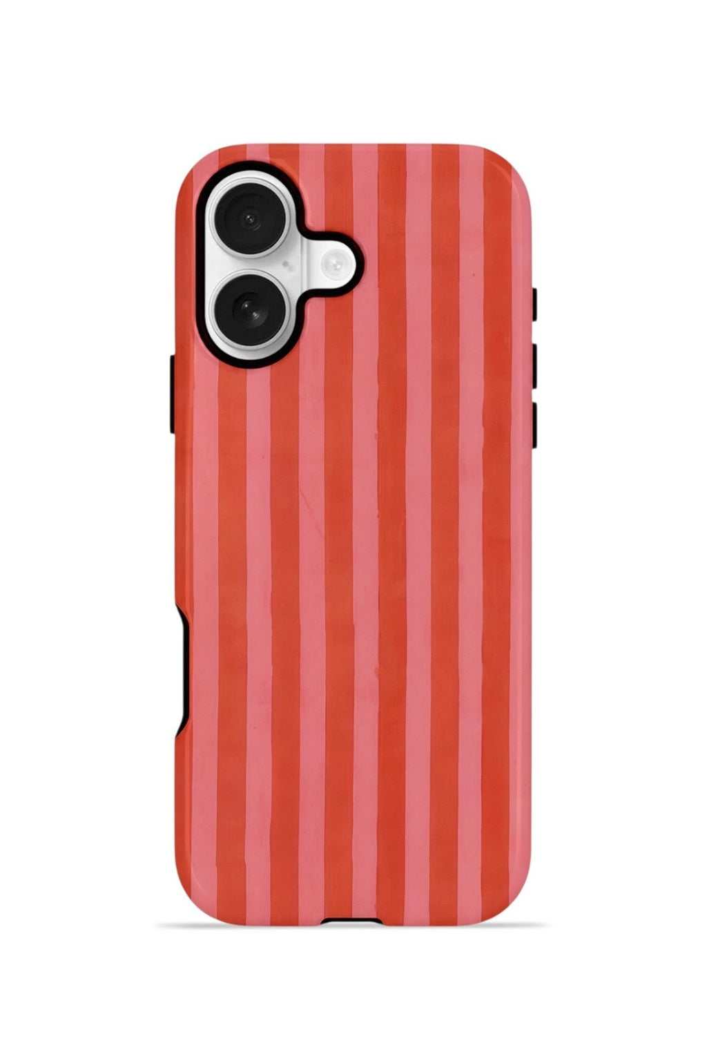 iPhone 16 Vorian Çift Katmanlı Kılıf Tomato Red Stripe