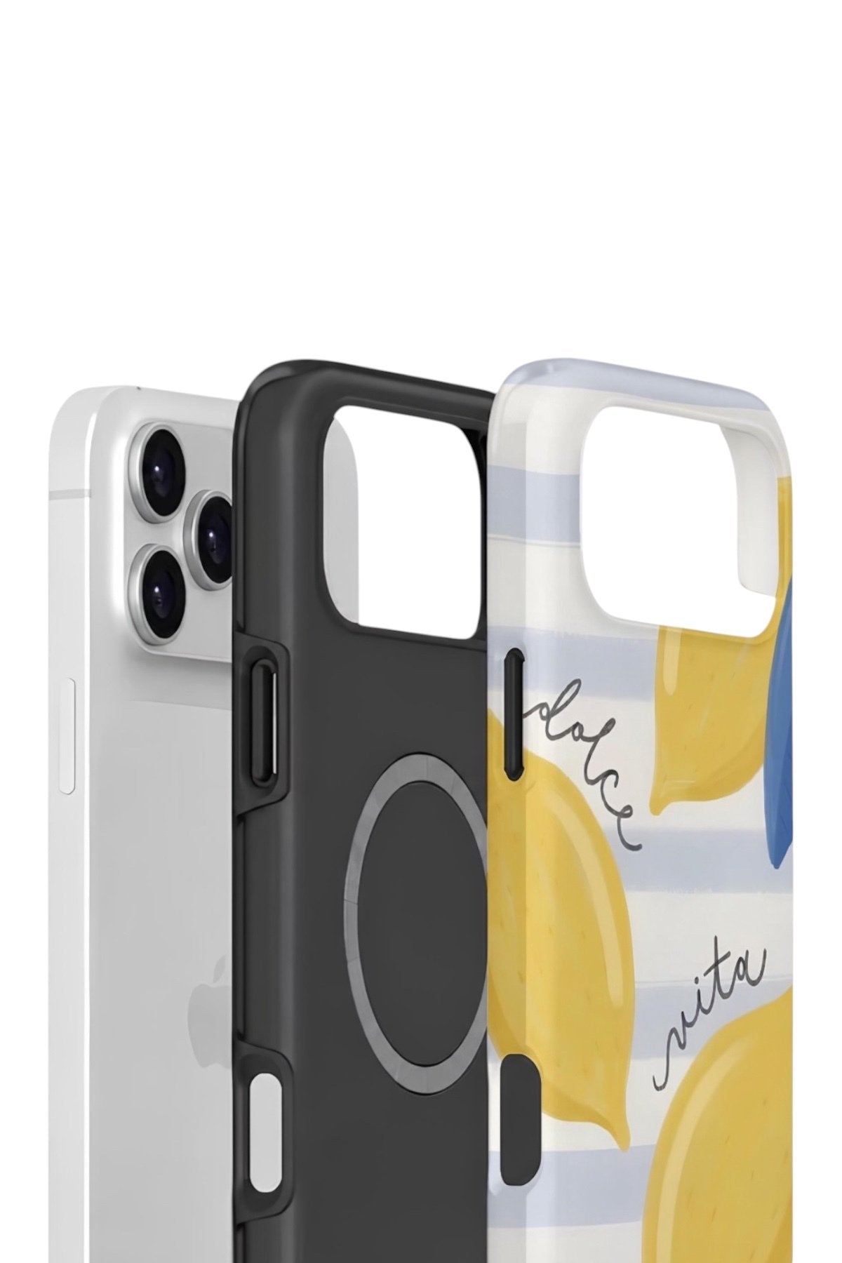 iPhone 17 Pro Vorian Çift Katmanlı MagSafe Kılıf Dolce Vita Lemon