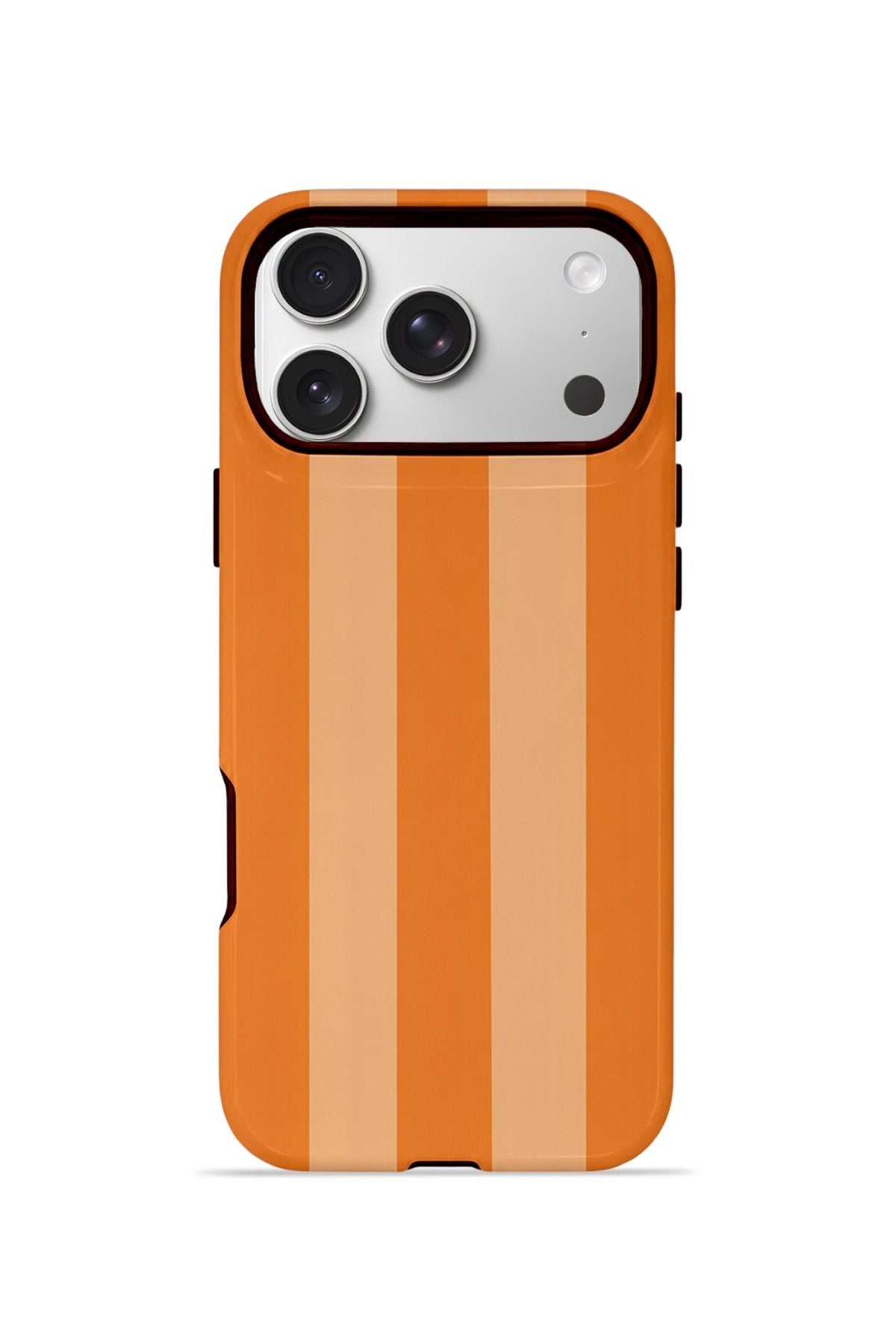 iPhone 17 Pro Vorian Çift Katmanlı MagSafe Kılıf Orange Cream Stripe