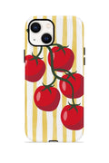 iPhone 14 Plus Vorian Çift Katmanlı MagSafe Kılıf Tomato Market Stripe