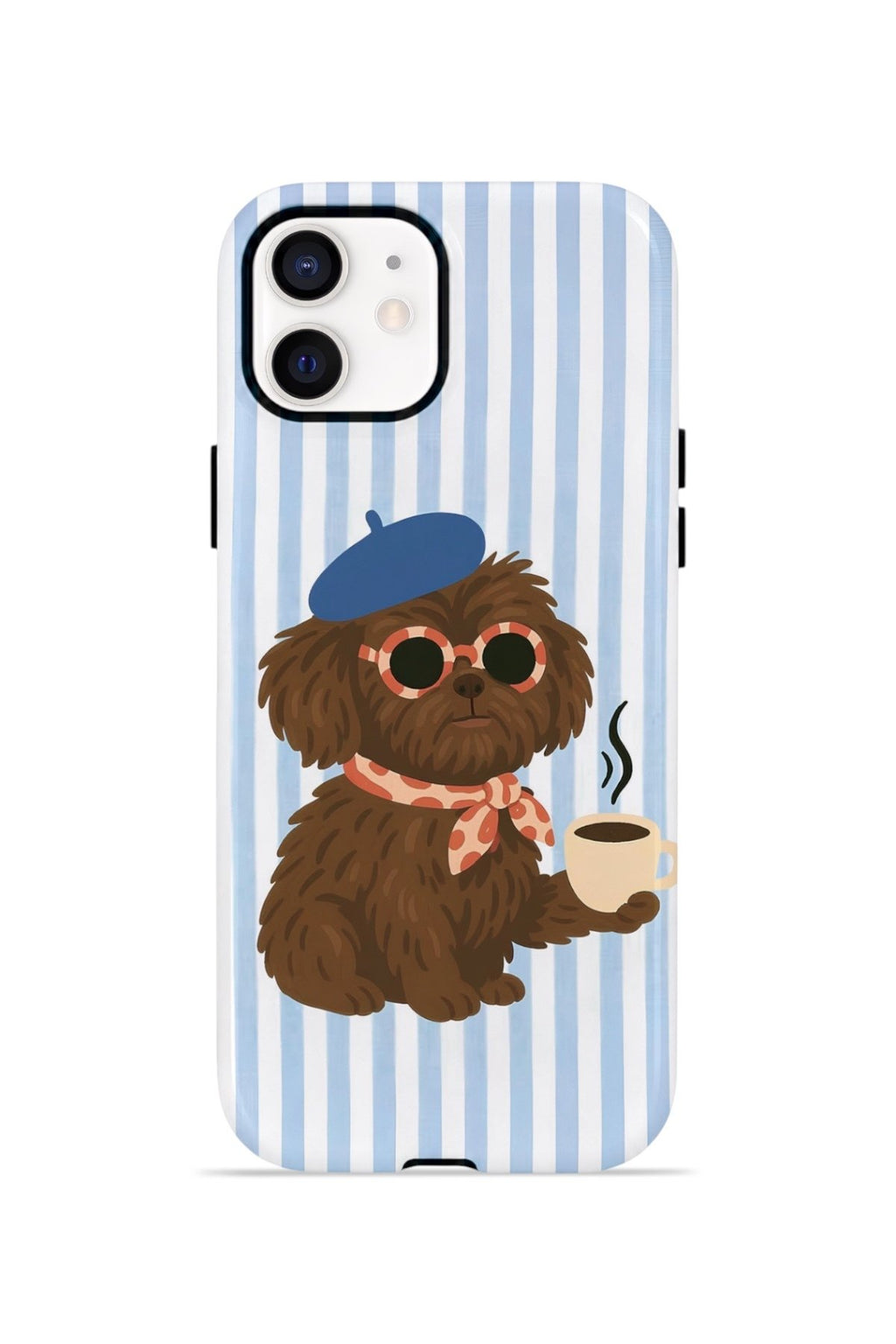 iPhone 11 Vorian Çift Katmanlı Kılıf Cafe Dog Riviera