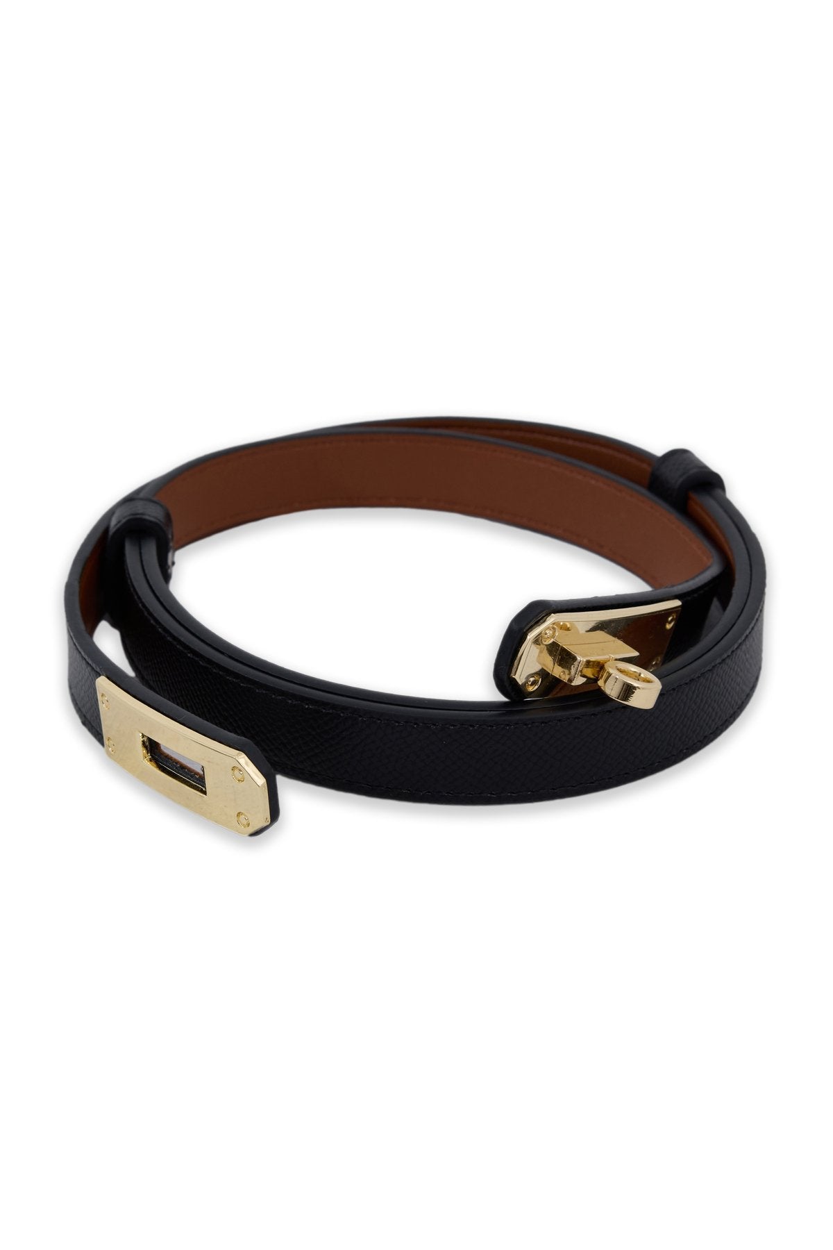 Siyah Epsom Deri Ayarlanabilir Kelly Kemer