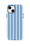 iPhone 14 Plus Vorian Çift Katmanlı MagSafe Kılıf Blue Gelato Stripe