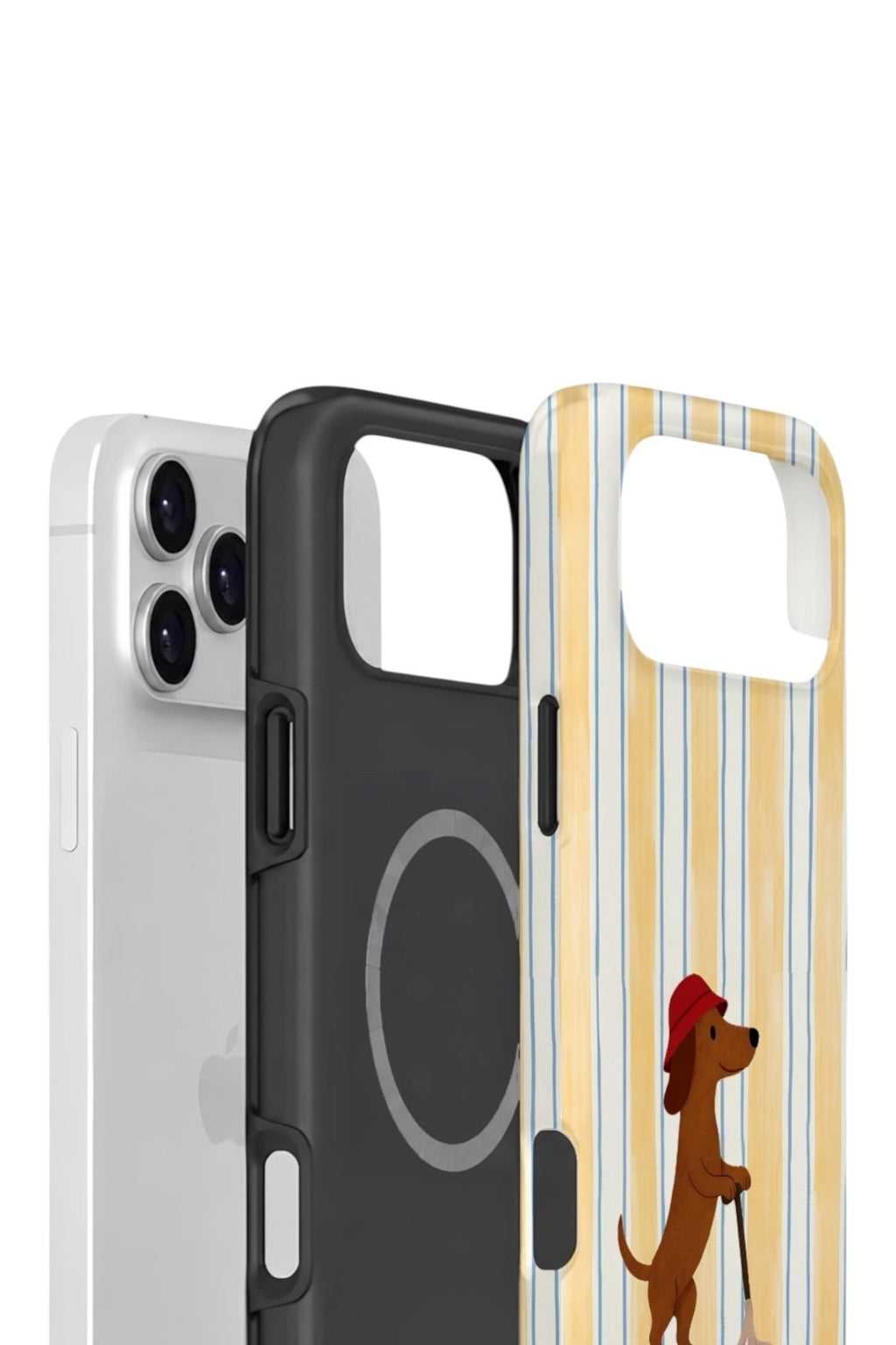 iPhone 17 Pro Vorian Çift Katmanlı MagSafe Kılıf Dachshund Riviera