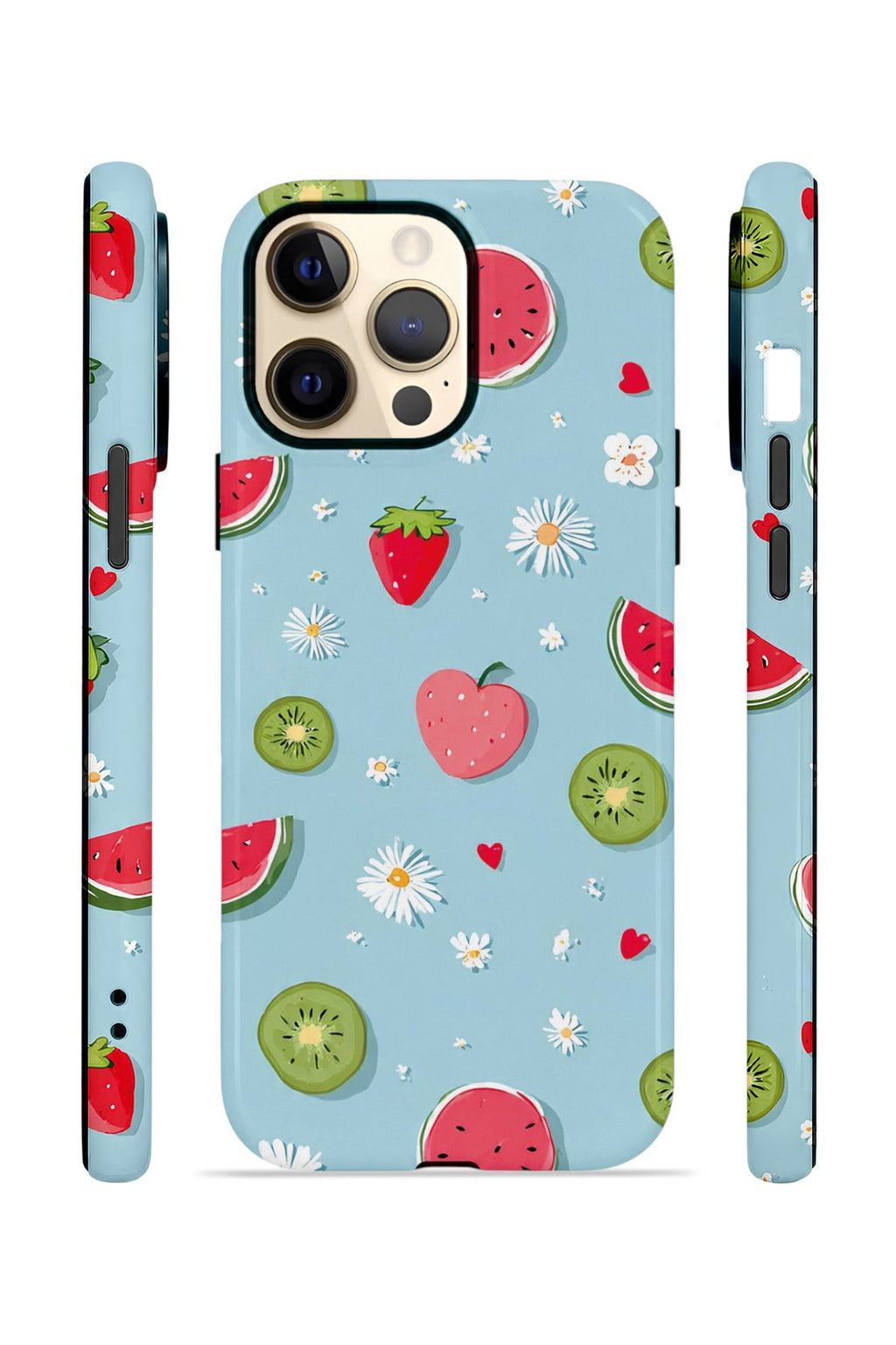 iPhone 12 Pro Max Vorian Çift Katmanlı Kılıf Fruit Confetti Sky