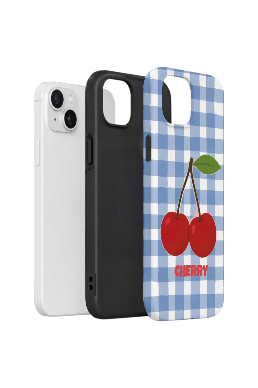 iPhone 15 Vorian Çift Katmanlı Kılıf Cherry Picnic