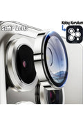 iPhone 15 Pro Sapphire Lens Koruyucu Gümüş