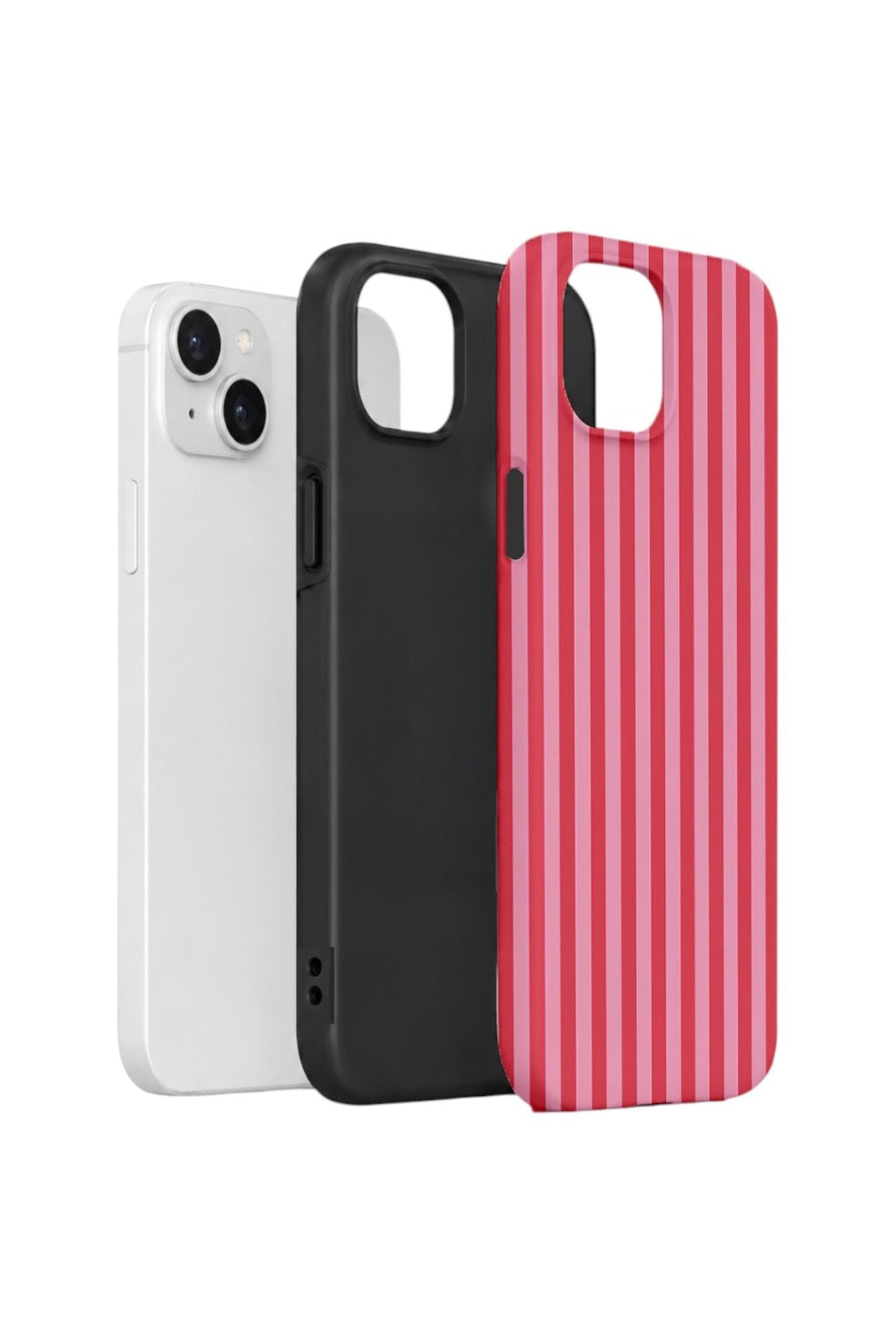 iPhone 15 Plus Vorian Çift Katmanlı Kılıf Raspberry Cabana