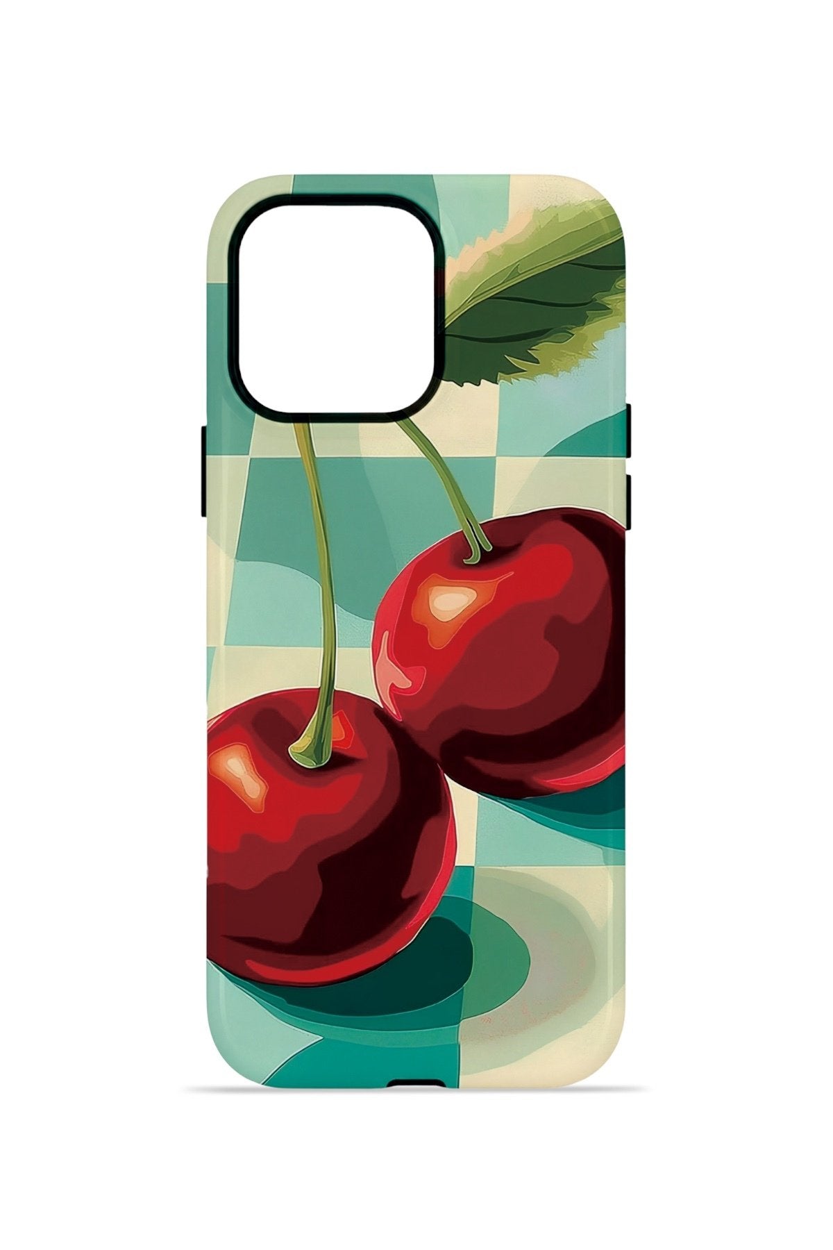 iPhone 14 Pro Vorian Çift Katmanlı MagSafe Kılıf Retro Cherry Pop