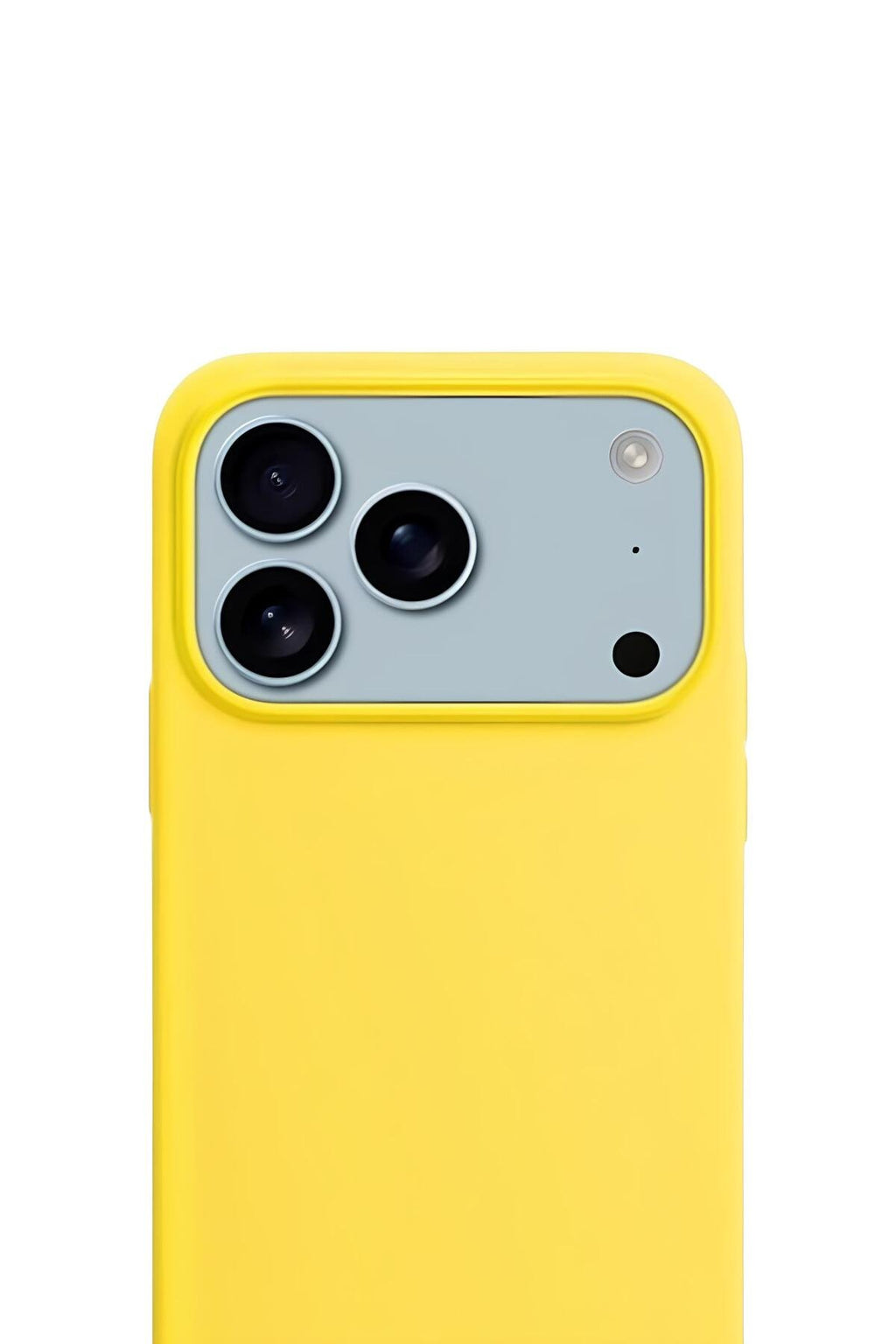 iPhone 17 Pro Max Soft Touch Lansman Silikon Kılıf Limon Sarısı