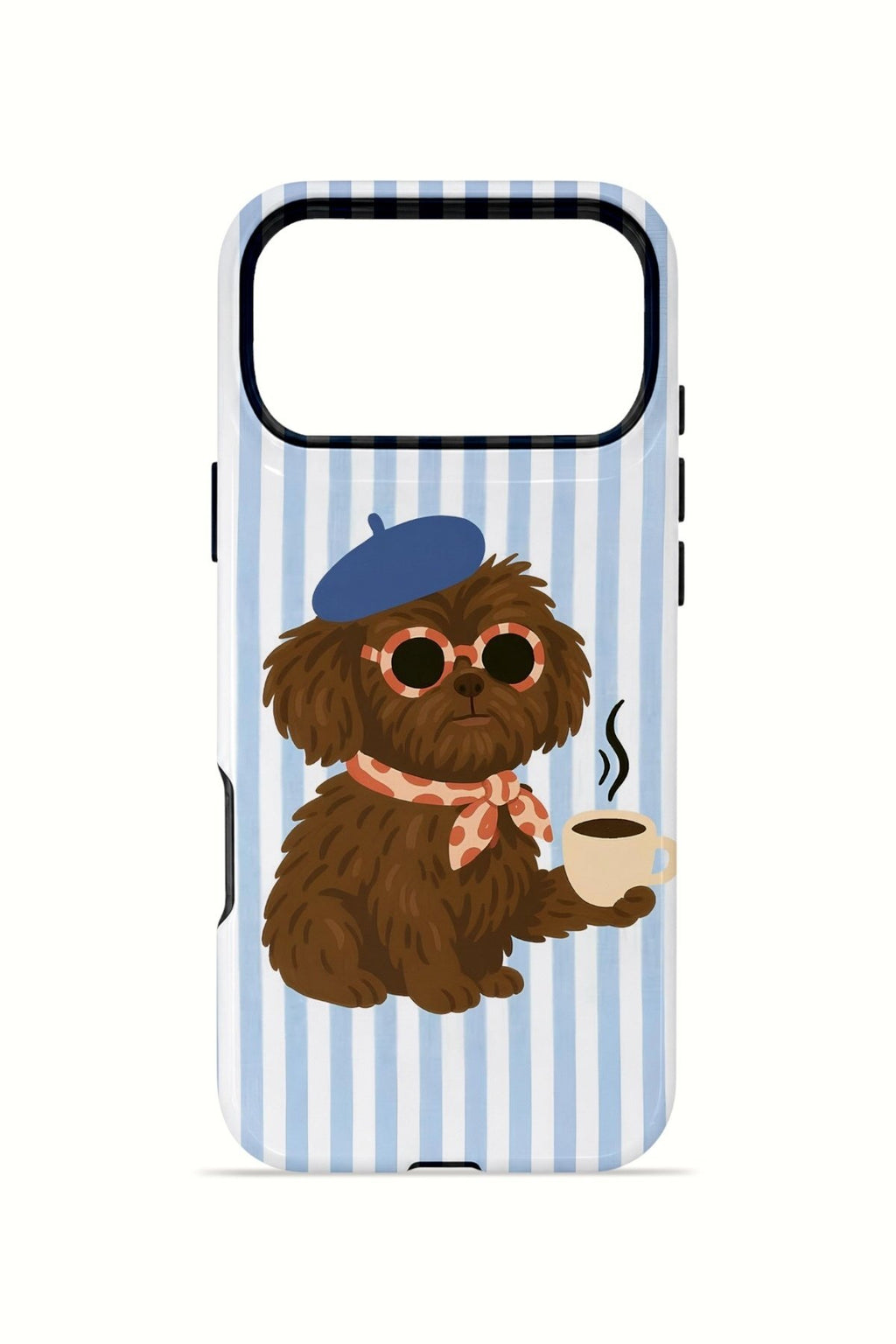 iPhone 17 Pro Vorian Çift Katmanlı Kılıf Cafe Dog Riviera