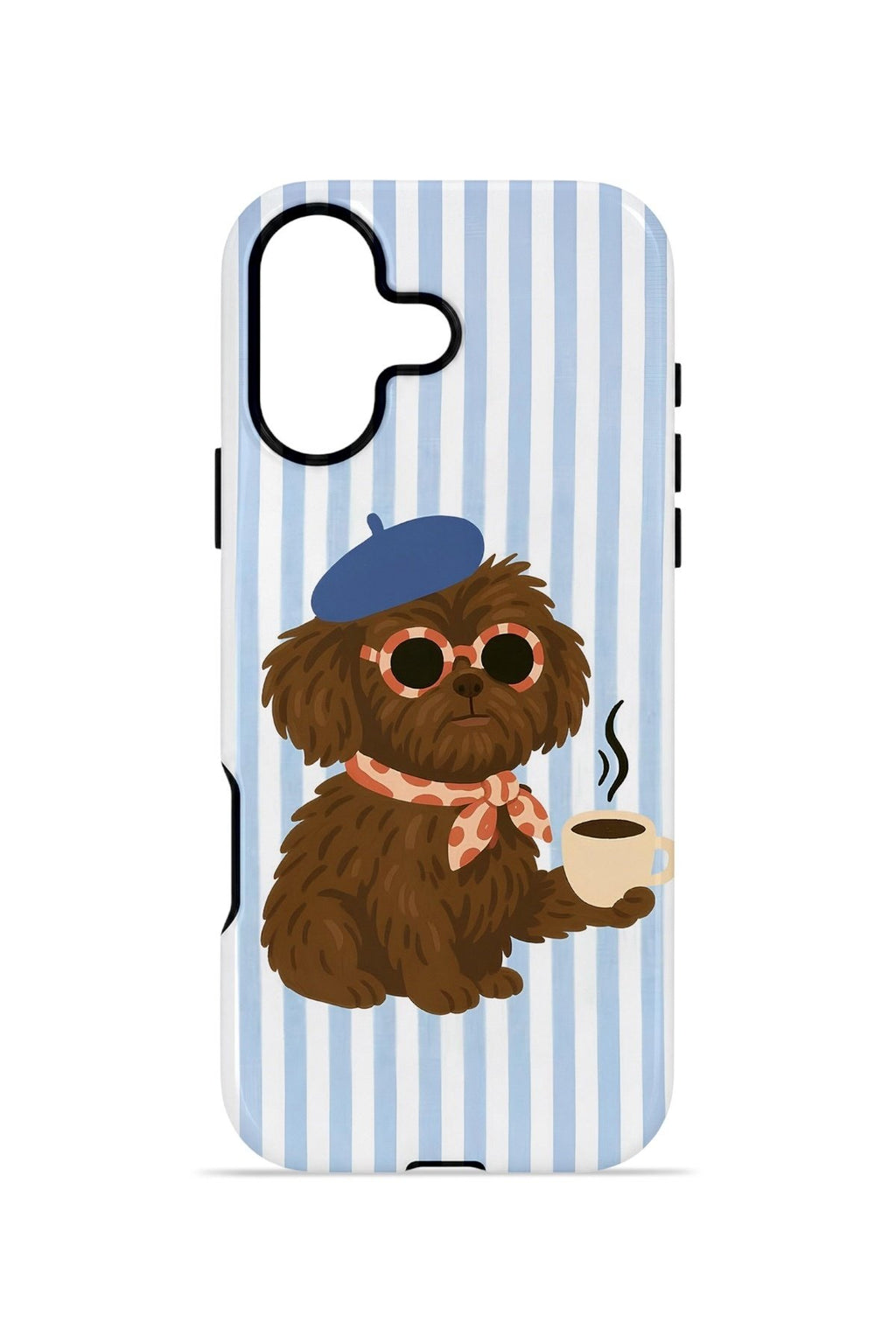 iPhone 17 Vorian Çift Katmanlı MagSafe Kılıf Cafe Dog Riviera