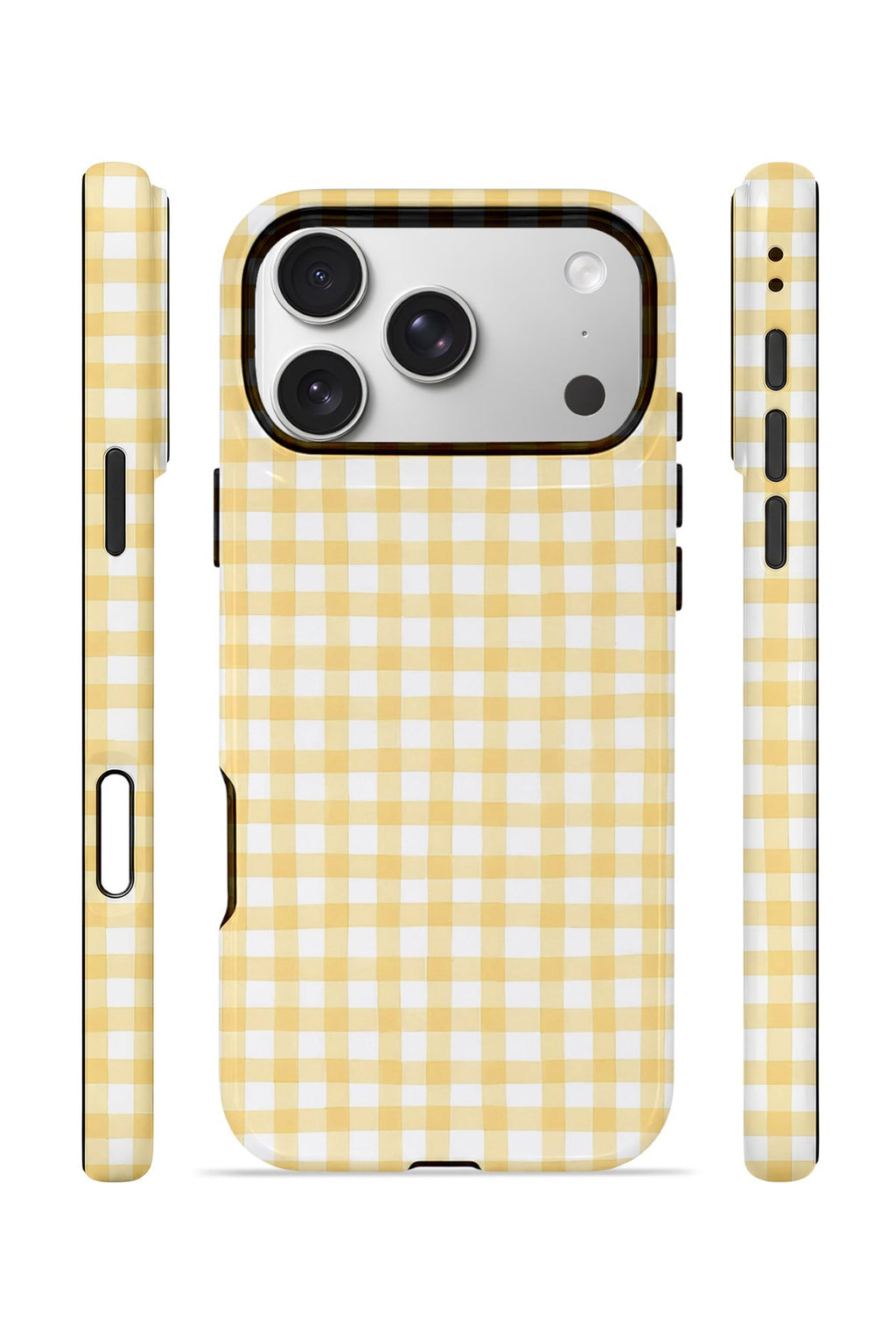 iPhone 17 Pro Max Vorian Çift Katmanlı Kılıf Butter Gingham