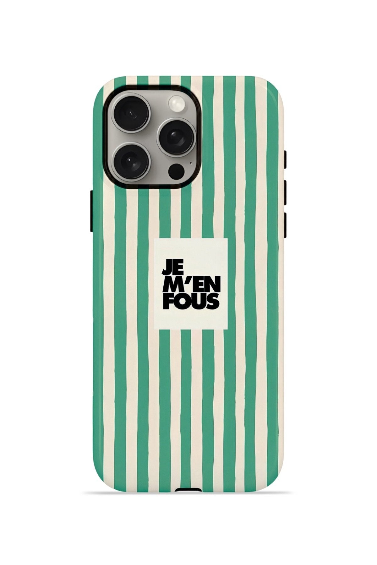 iPhone 15 Pro Vorian Çift Katmanlı MagSafe Kılıf Je M En Fous Green