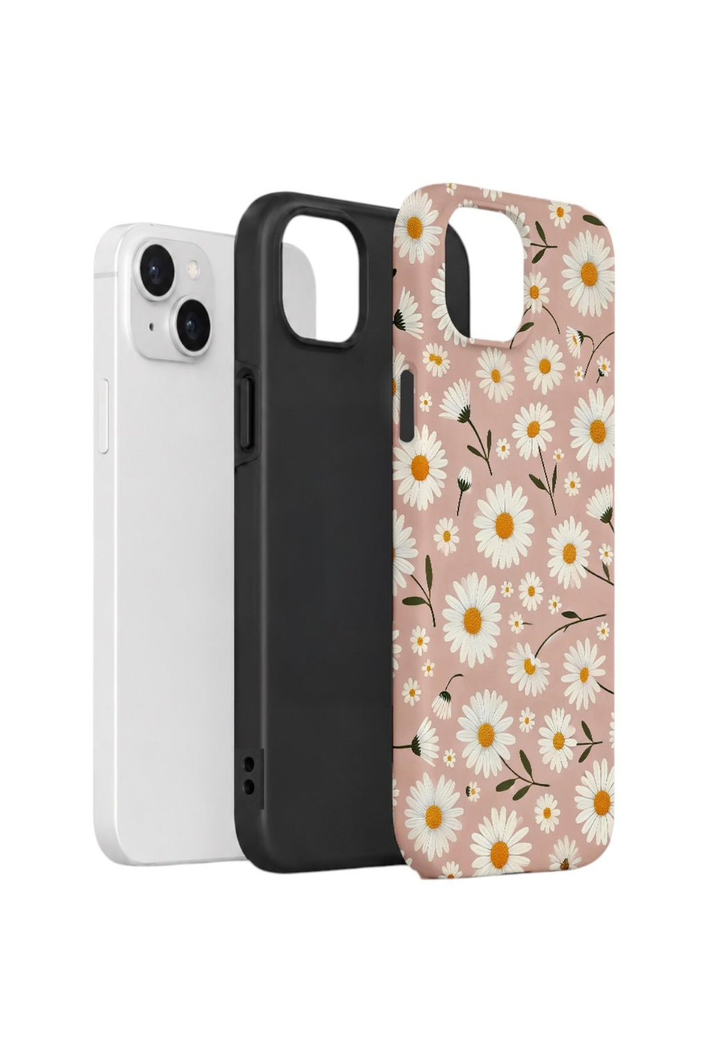 iPhone 13 Vorian Çift Katmanlı Kılıf Daisy Mocha Garden