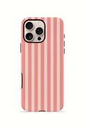 iPhone 16 Pro Max Vorian Çift Katmanlı MagSafe Kılıf Coral Riviera Stripe