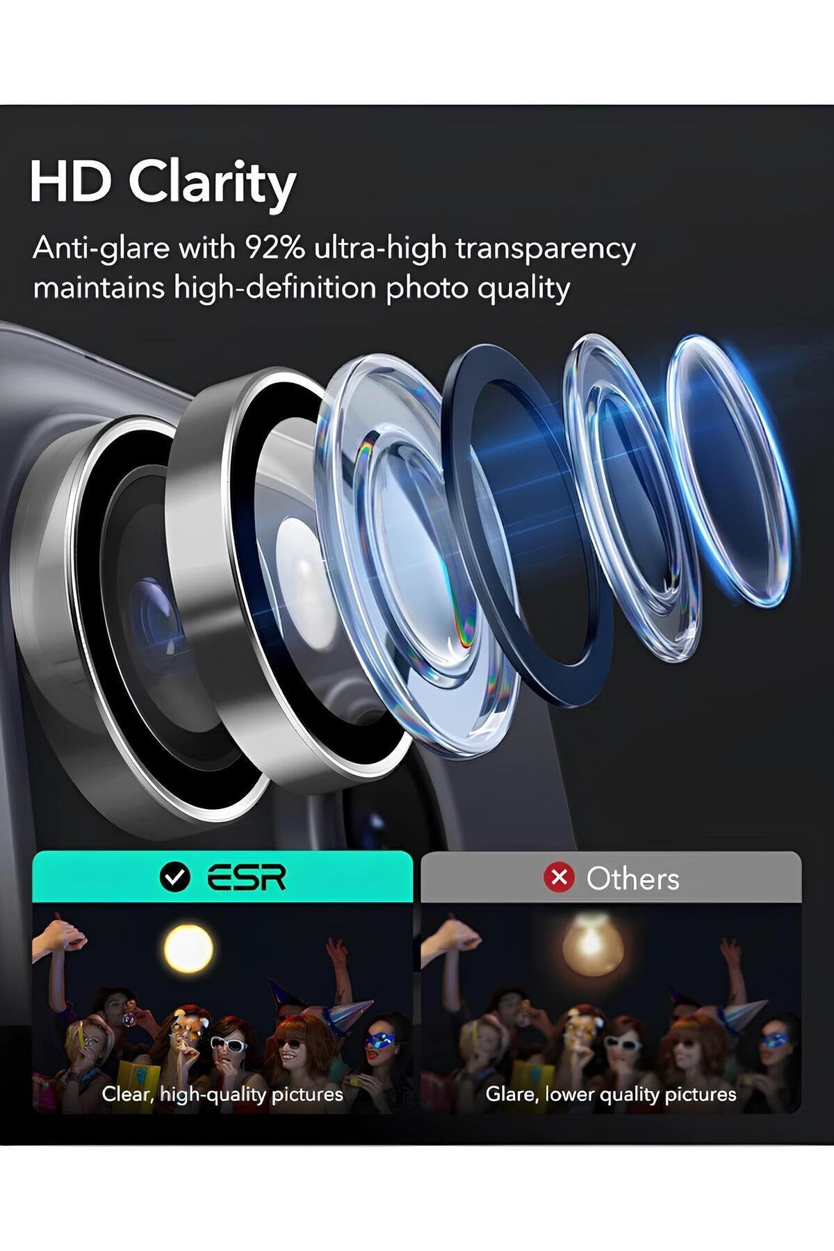 iPhone 17 Air Metal Kamera Koruyucu Lens Gümüş