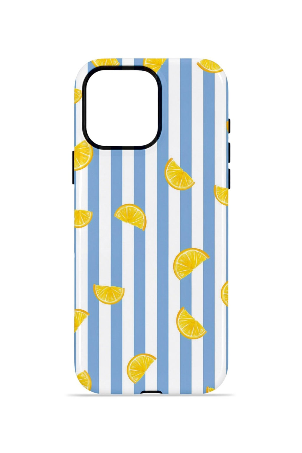 iPhone 15 Pro Max Vorian Çift Katmanlı Kılıf Lemon Confetti Blue