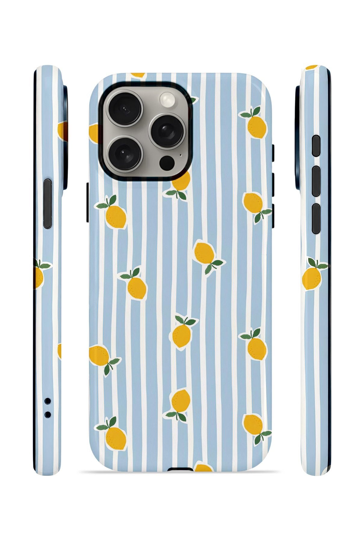iPhone 15 Pro Vorian Çift Katmanlı MagSafe Kılıf Tiny Lemon Rain
