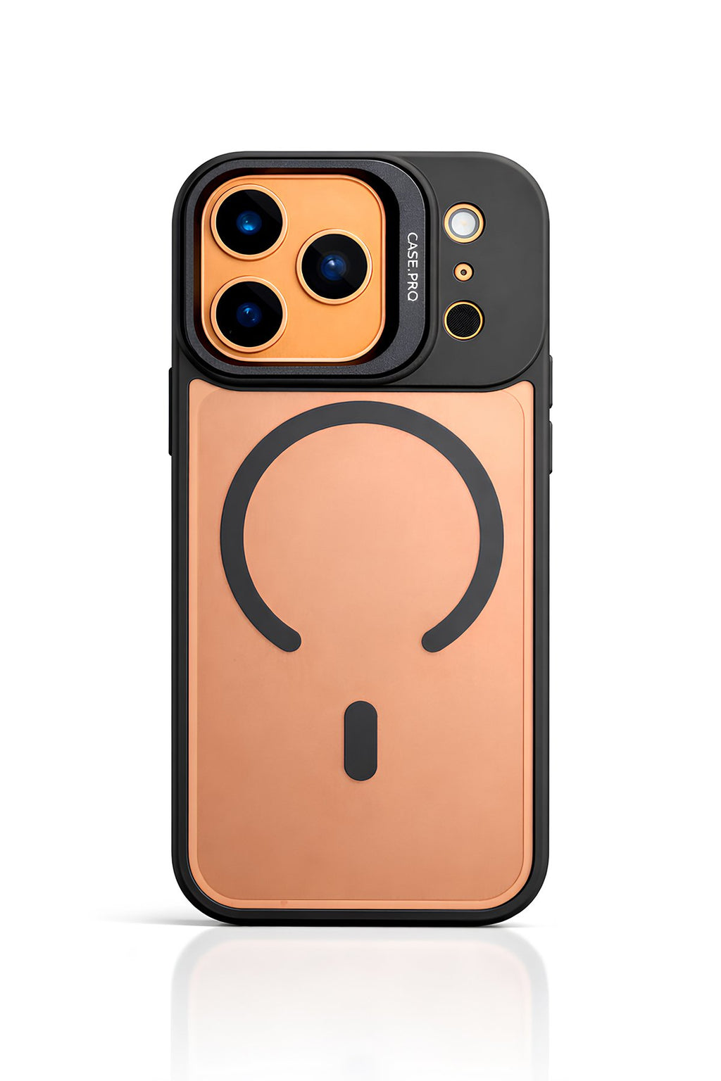 iPhone 17 Pro 6.3'' Cyrenn MagSafe Kılıf + Lens Koruyucu Mat Siyah