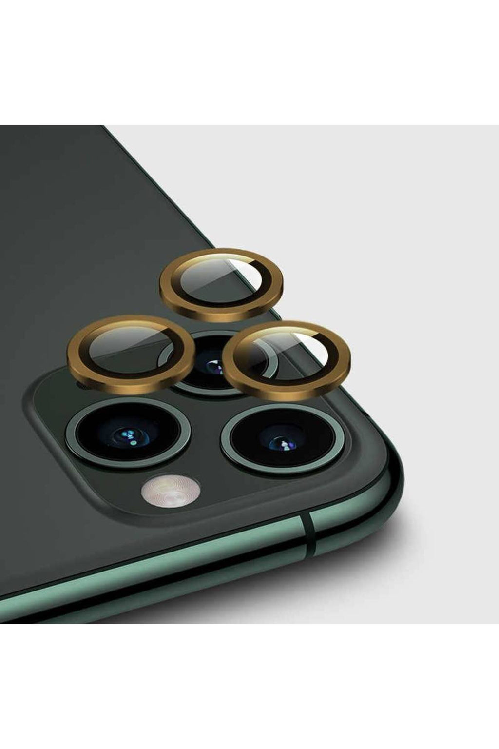iPhone 12 Pro Max 6.7'' Metal Kamera Koruyucu Lens Gold