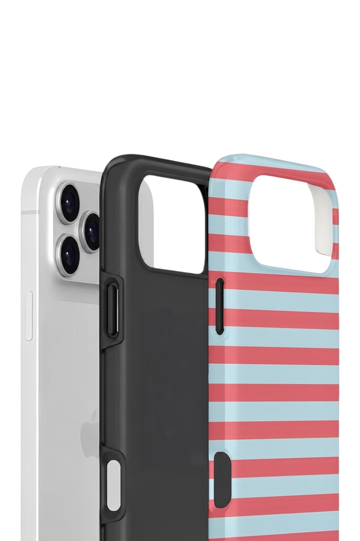 iPhone 17 Pro Vorian Çift Katmanlı Kılıf Candy Horizon Stripe