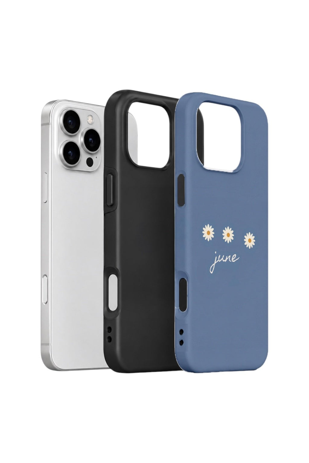 iPhone 16 Pro Vorian Çift Katmanlı Kılıf June Daisy Blue