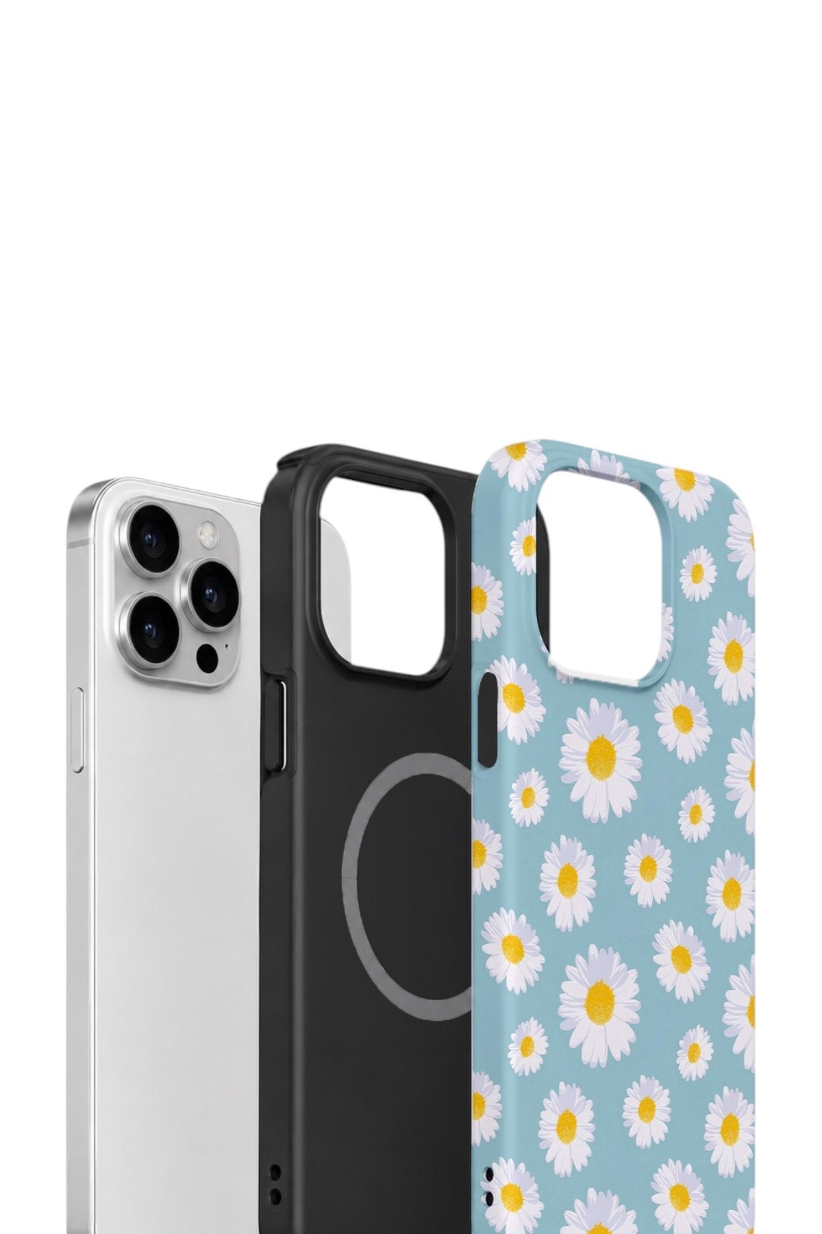 iPhone 14 Pro Vorian Çift Katmanlı MagSafe Kılıf Daisy Sky
