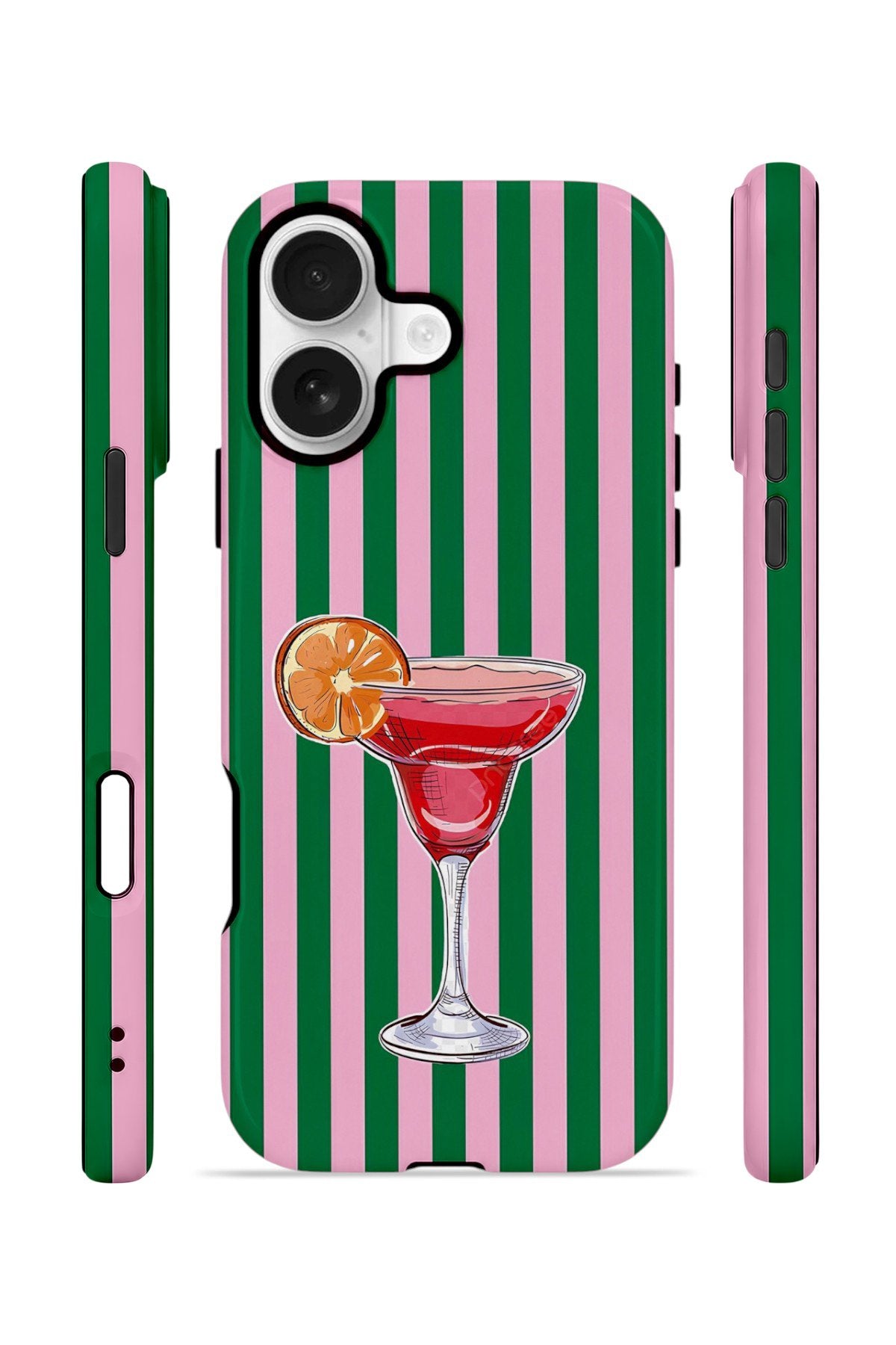 iPhone 17 Vorian Çift Katmanlı MagSafe Kılıf Pink Citrus Cocktail