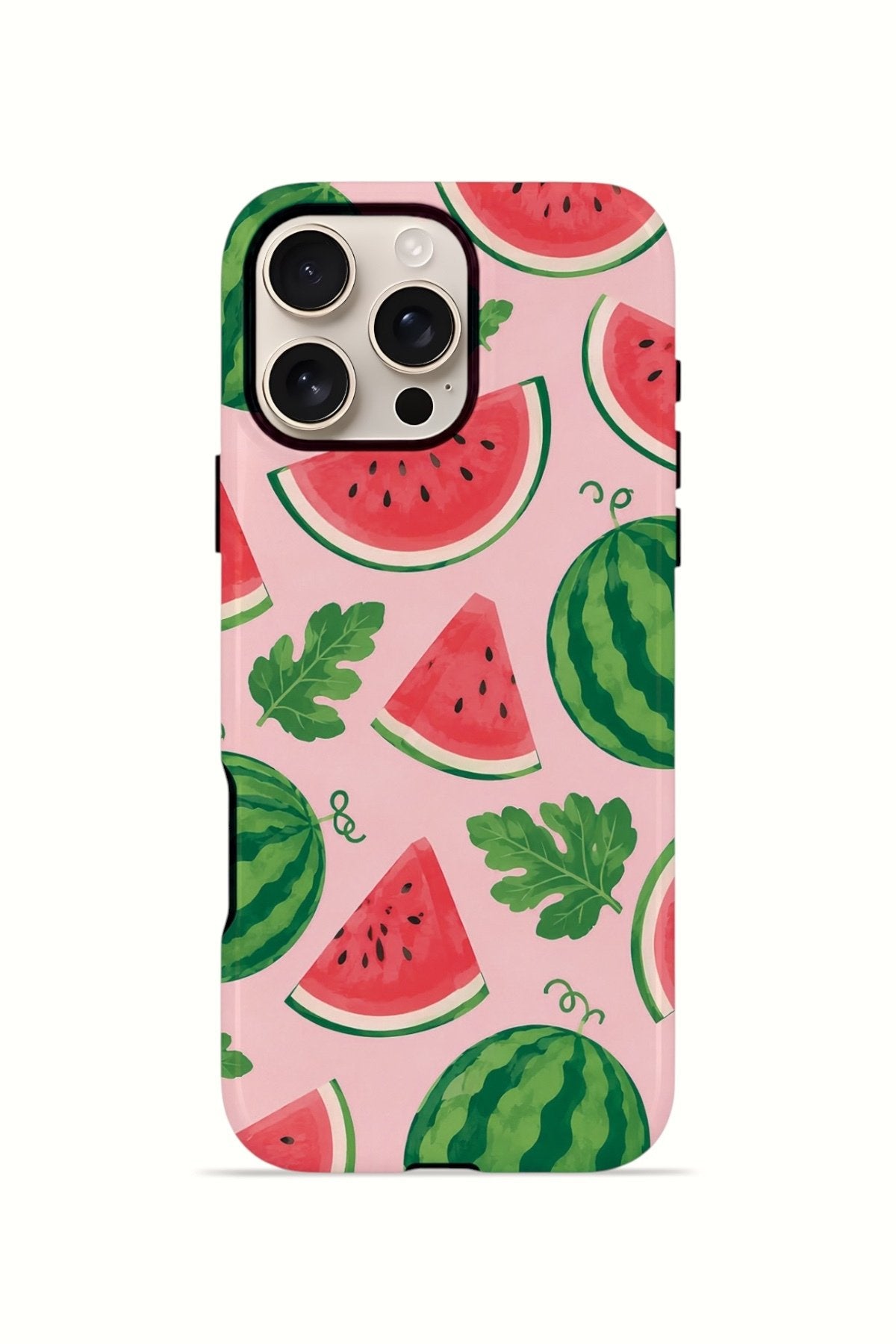 iPhone 16 Pro Vorian Çift Katmanlı MagSafe Kılıf Watermelon Garden Party