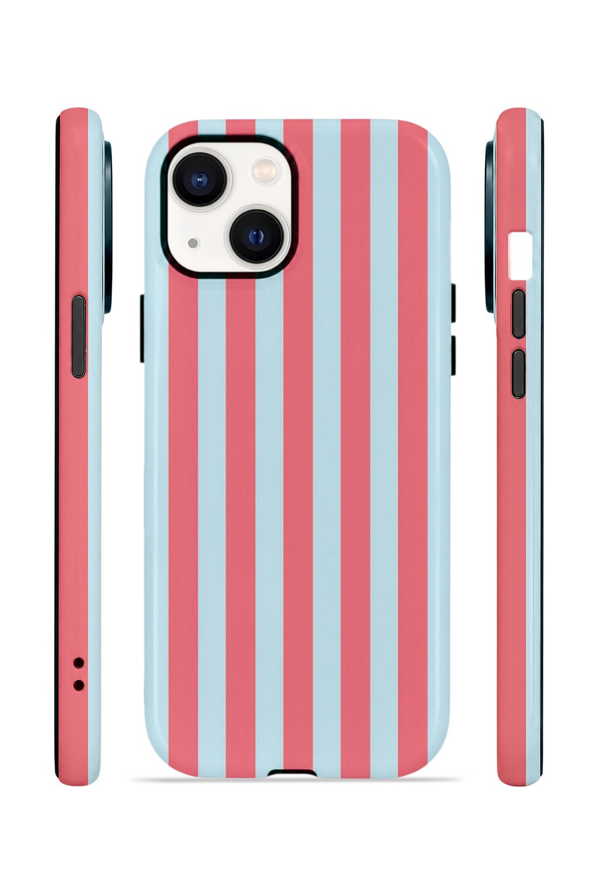iPhone 14 Vorian Çift Katmanlı Kılıf Poolside Candy Stripe