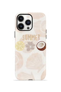 iPhone 13 Pro Vorian Çift Katmanlı Kılıf Coconut Summer Notes