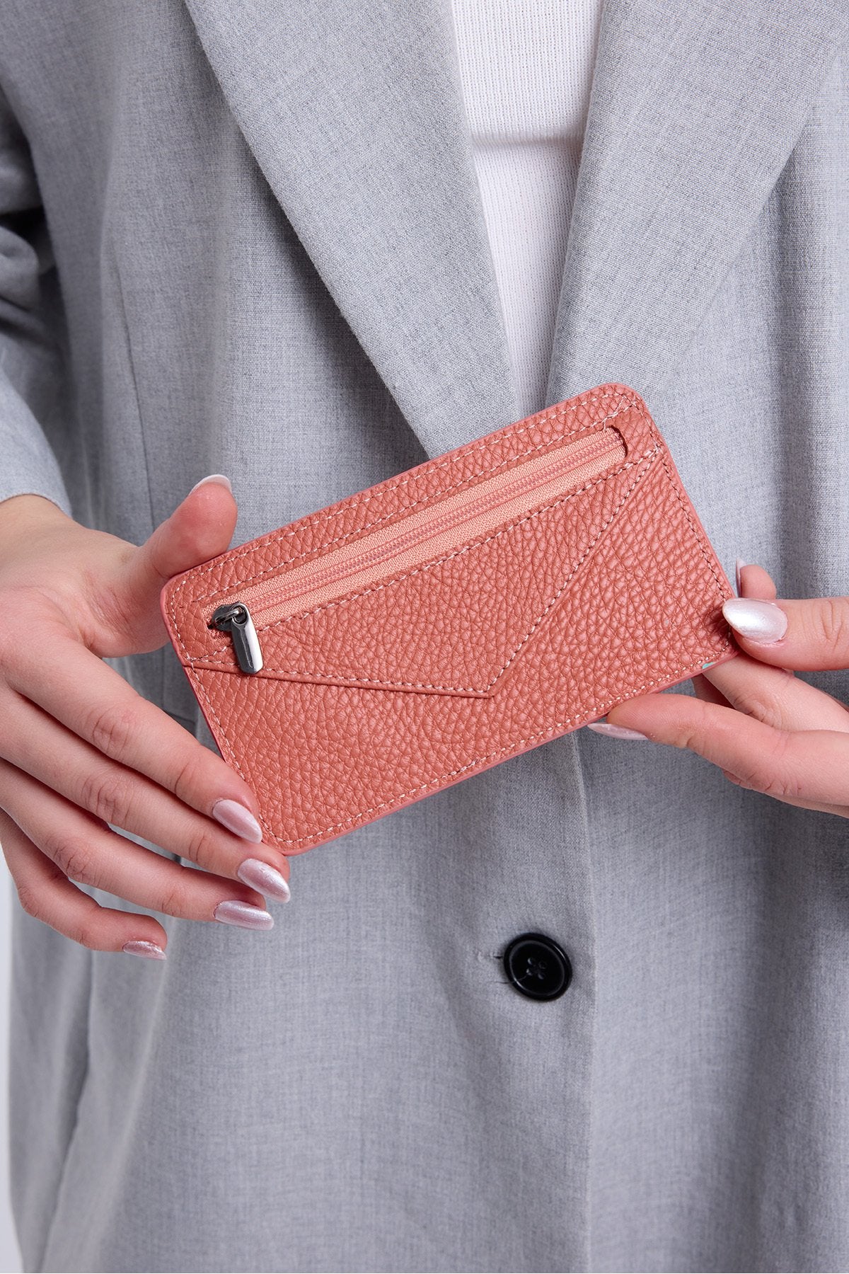 Hakiki Deri Unısex Kartlık Kiremit