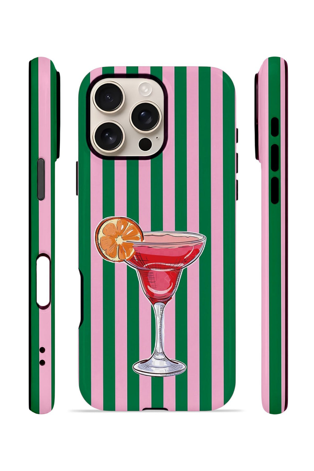 iPhone 16 Pro Max Vorian Çift Katmanlı Kılıf Pink Citrus Cocktail