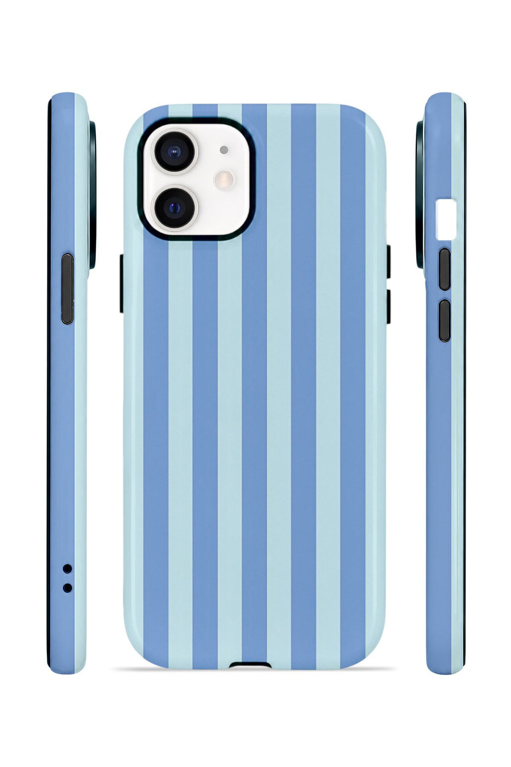 iPhone 12 Vorian Çift Katmanlı MagSafe Kılıf Blue Gelato Stripe